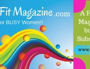 Find you fit magazine colorful banner