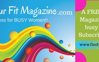 Find you fit magazine colorful banner
